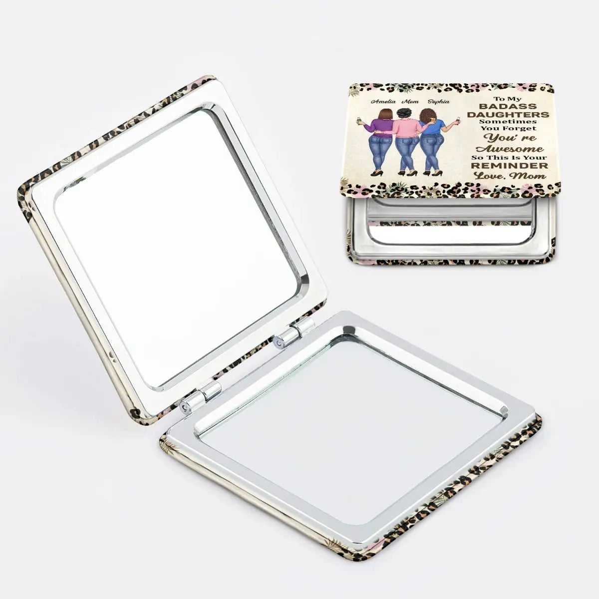 Family - So This Is Your Reminder - Personalized Square Compact Mirror Square Compact Mirror The Next Custom Gift