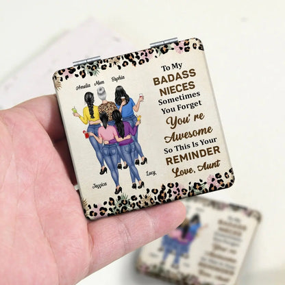 Family - So This Is Your Reminder - Personalized Square Compact Mirror Square Compact Mirror The Next Custom Gift