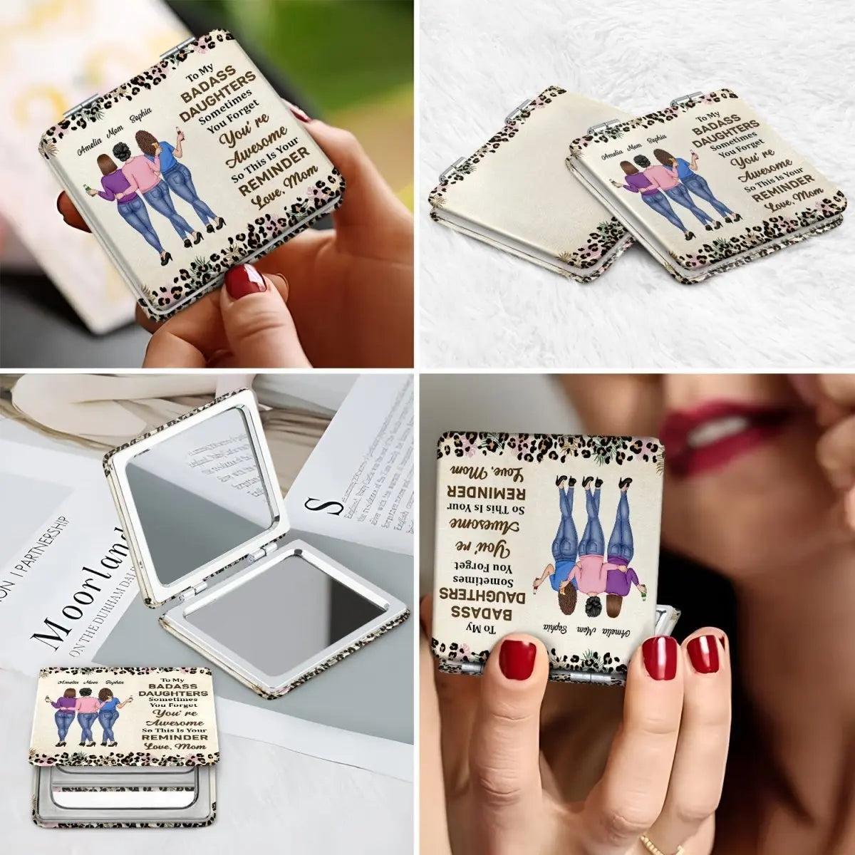 Family - So This Is Your Reminder - Personalized Square Compact Mirror Square Compact Mirror The Next Custom Gift