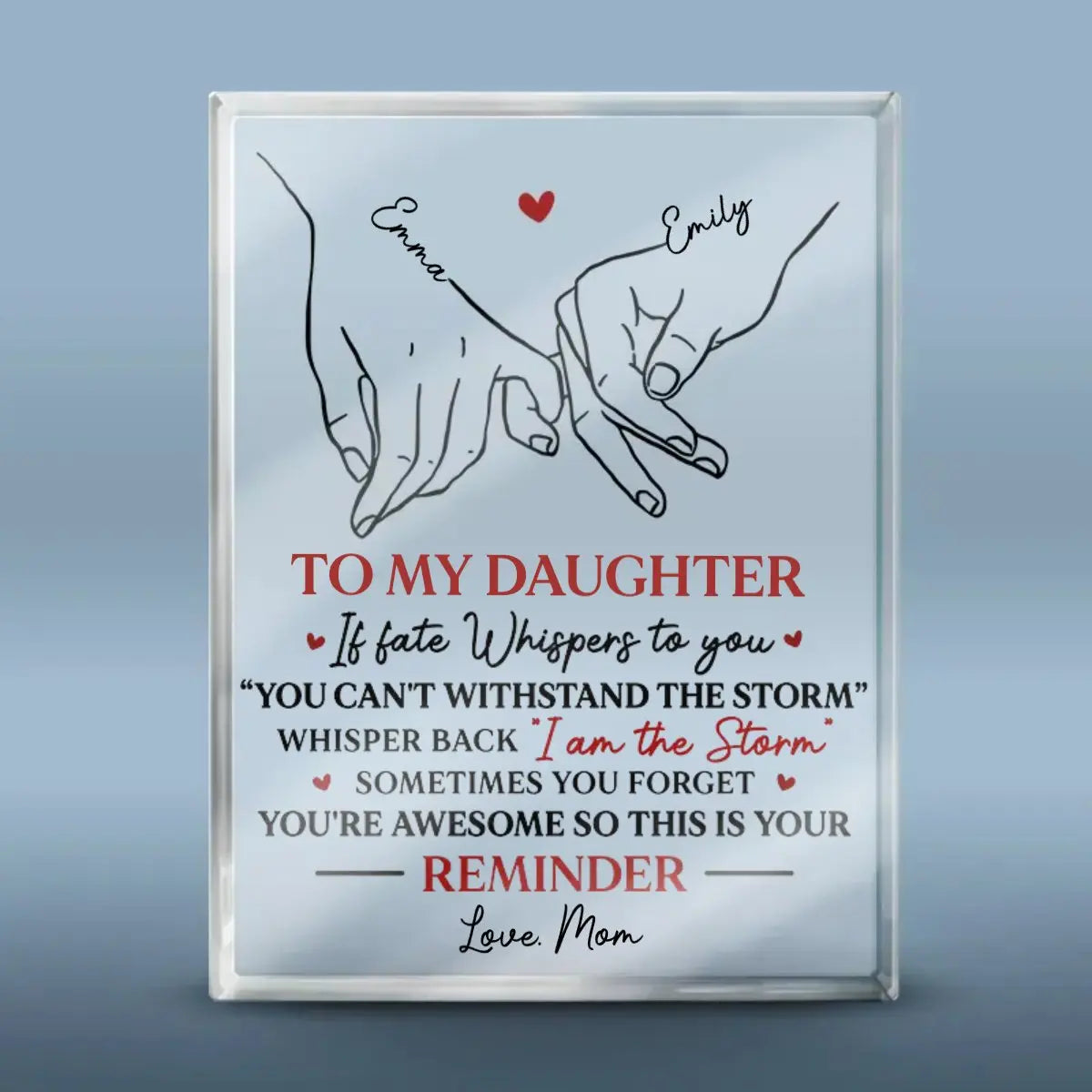 Family - Sometimes You Forget, You Are AweSome - Personalized Acrylic Plaque (BU) Acrylic Plaque The Next Custom Gift