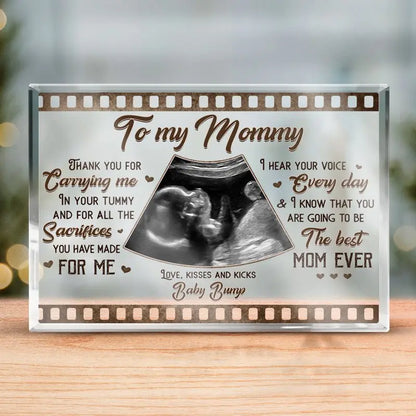 Family - Thank You For Carrying Me - Personalized Acrylic Plaque Plaque The Next Custom Gift