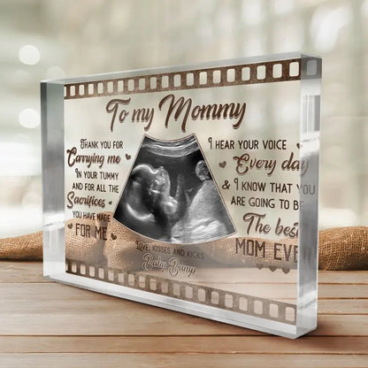 Family - Thank You For Carrying Me - Personalized Acrylic Plaque Plaque The Next Custom Gift