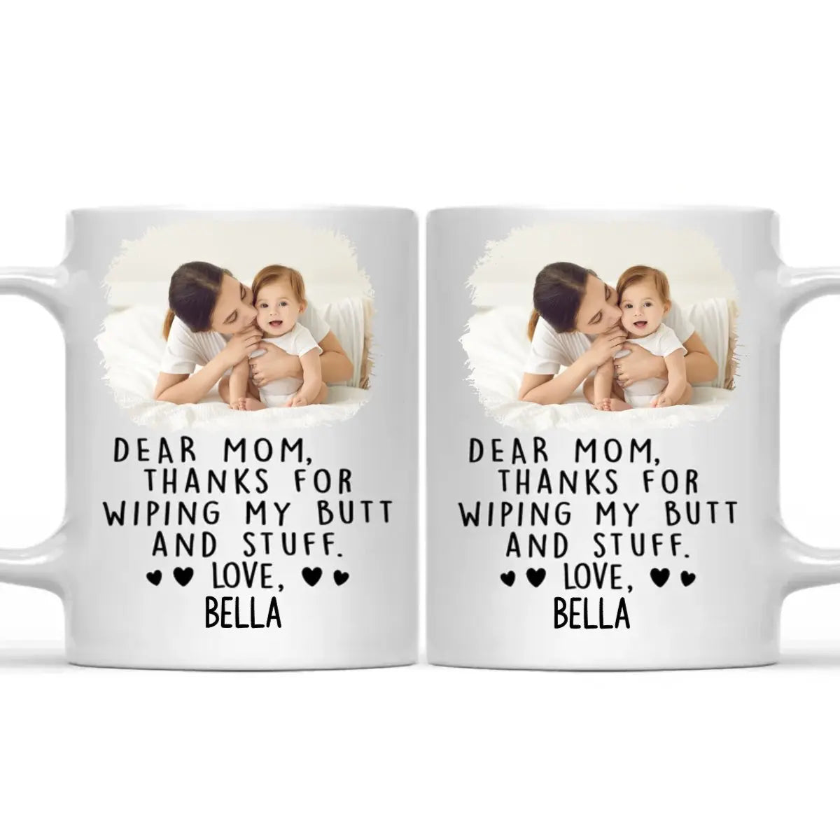 Family - Thanks For Wiping My Butt And Stuff - Personalized Mug (NV) Mug The Next Custom Gift