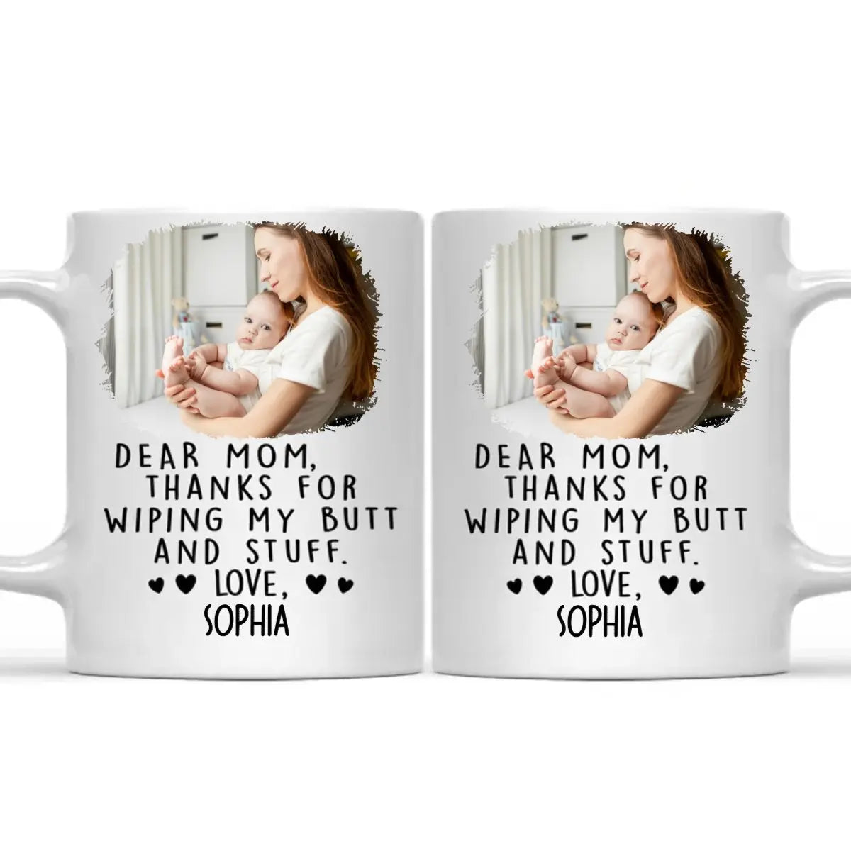 Family - Thanks For Wiping My Butt And Stuff - Personalized Mug (NV) Mug The Next Custom Gift