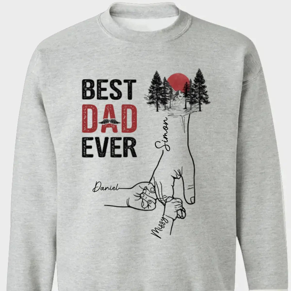 Family - The Best Dad Ever - Personalized T-Shirt Shirts & Tops The Next Custom Gift