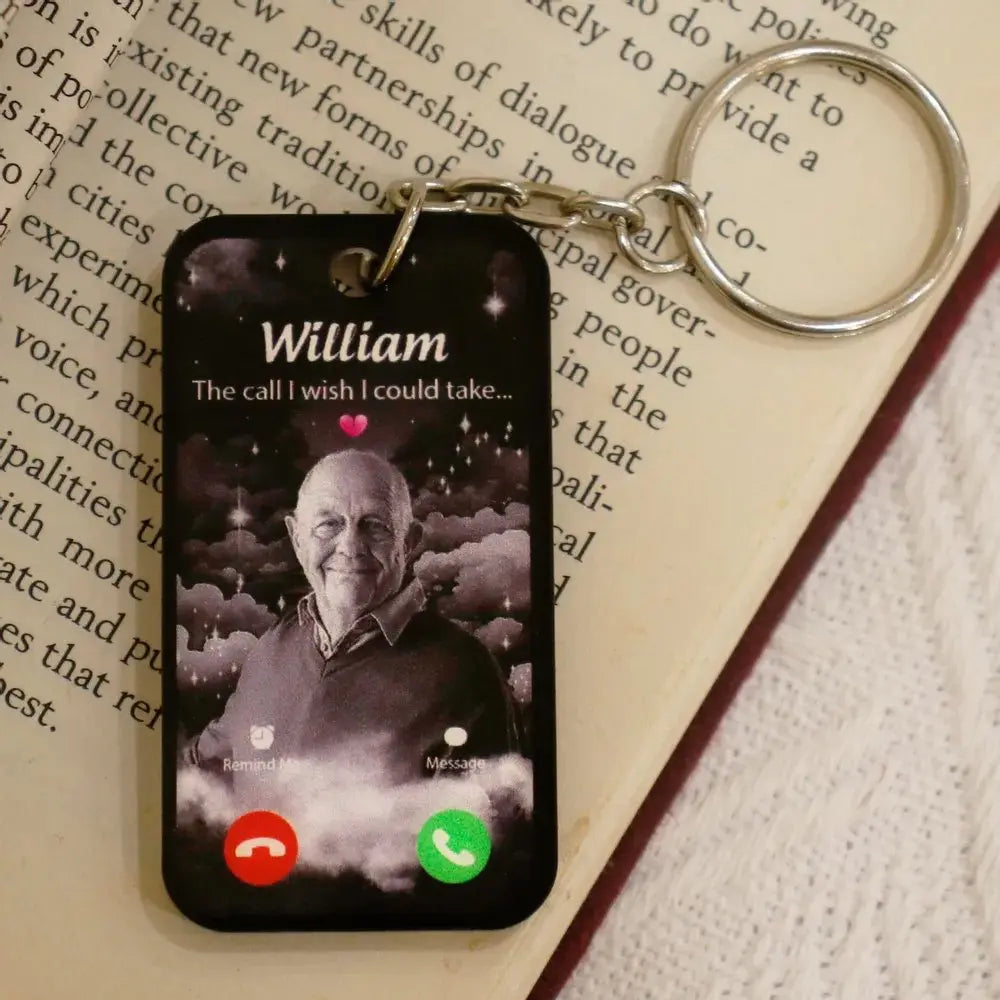 Family - The Call I Wish I Could Take - Personalized Acrylic Keychain (NV) Keychain The Next Custom Gift