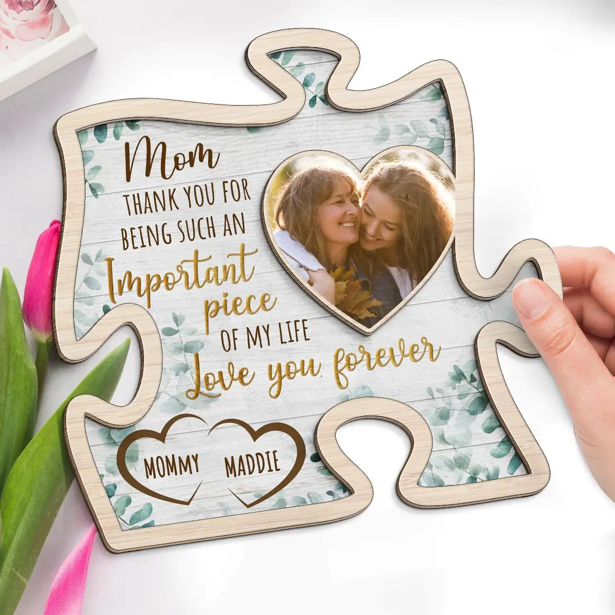 Family - The Important Piece Of My Life - Personalized Custom (NV)  The Next Custom Gift