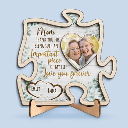 Family - The Important Piece Of My Life - Personalized Custom (NV)  The Next Custom Gift