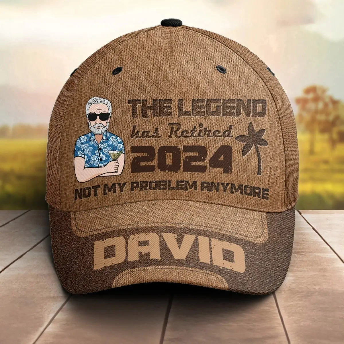 Family - The Legend Has Retired Not My Problem Anymore - Personalized Classic Cap (LH) Hat The Next Custom Gift