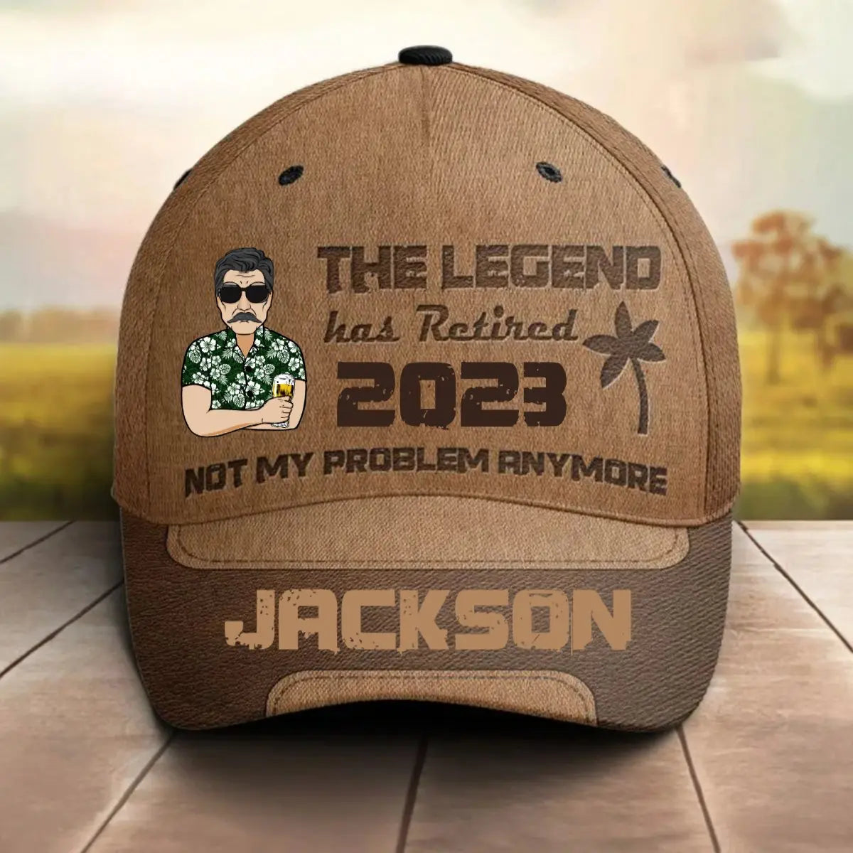 Family - The Legend Has Retired Not My Problem Anymore - Personalized Classic Cap (LH) Hat The Next Custom Gift