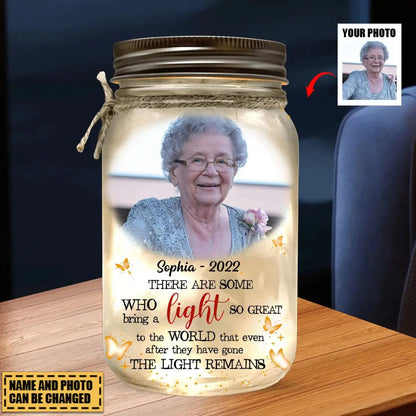 Family - The Light Remains- Personalized Jar Light(BU)