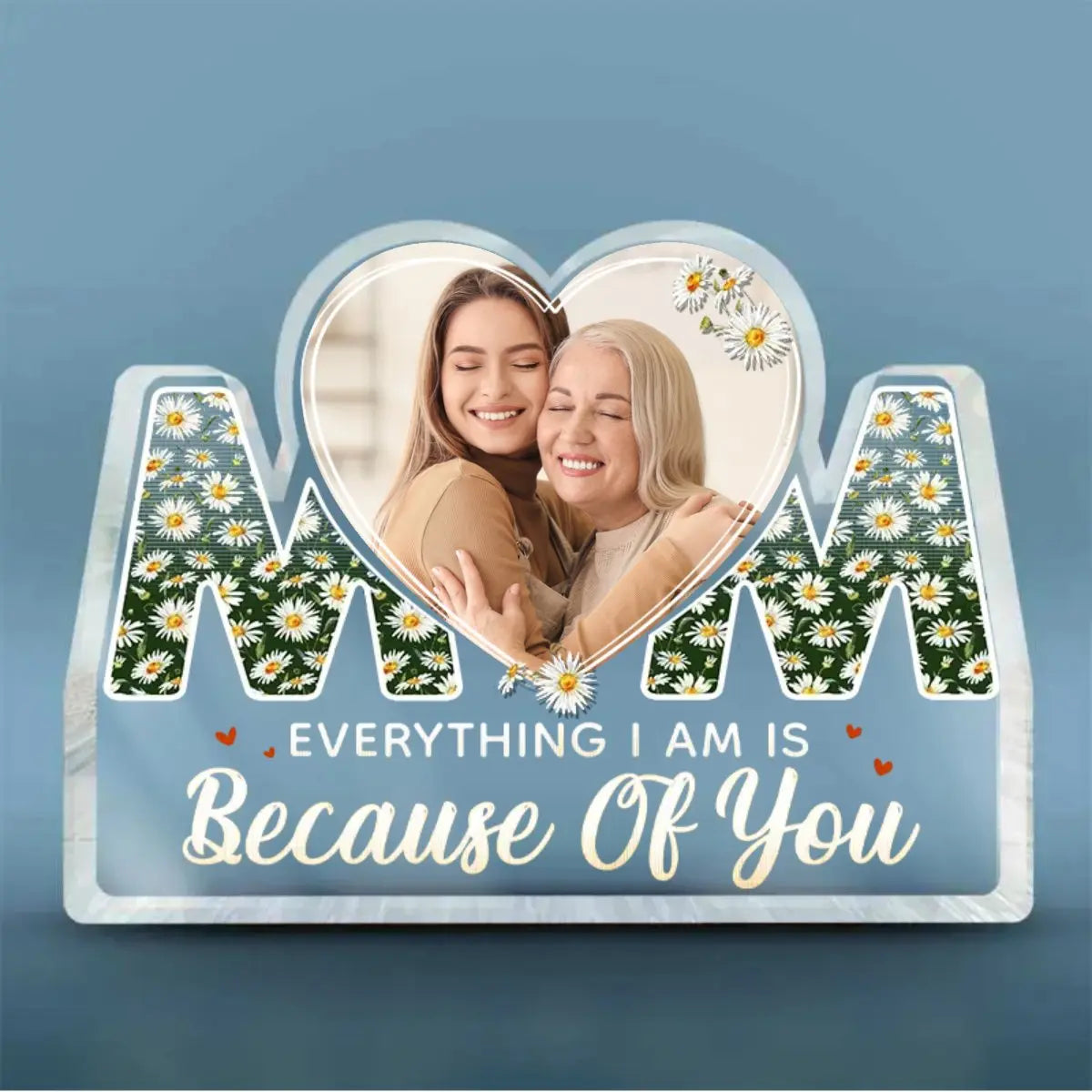 Family - The Piece That Holds Us Together - Personalized Heart Acrylic Plaque (BU) Plaque The Next Custom Gift