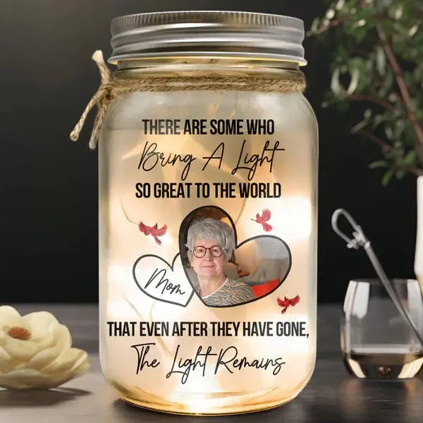 Family - There Are Some Who Bring A Light To The World - Personalized Jar Light(NV) Jar Light The Next Custom Gift