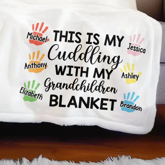 Family - Think Of This Blanket As A Hug - Personalized Blanket (BU) Blanket The Next Custom Gift