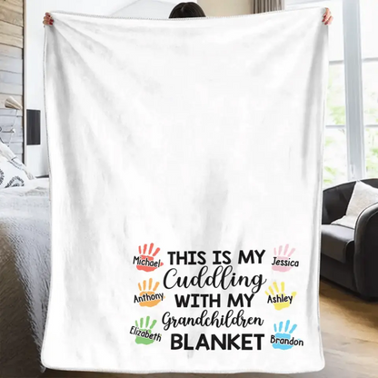 Family - Think Of This Blanket As A Hug - Personalized Blanket (BU) Blanket The Next Custom Gift