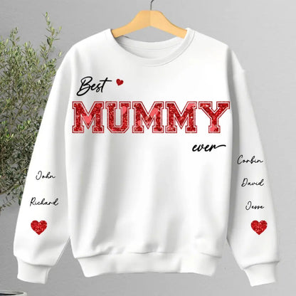 Family - This Gigi Wears Her Heart On Her Sleeve - Personalized Sweatshirt(AQ) Shirts & Tops The Next Custom Gift