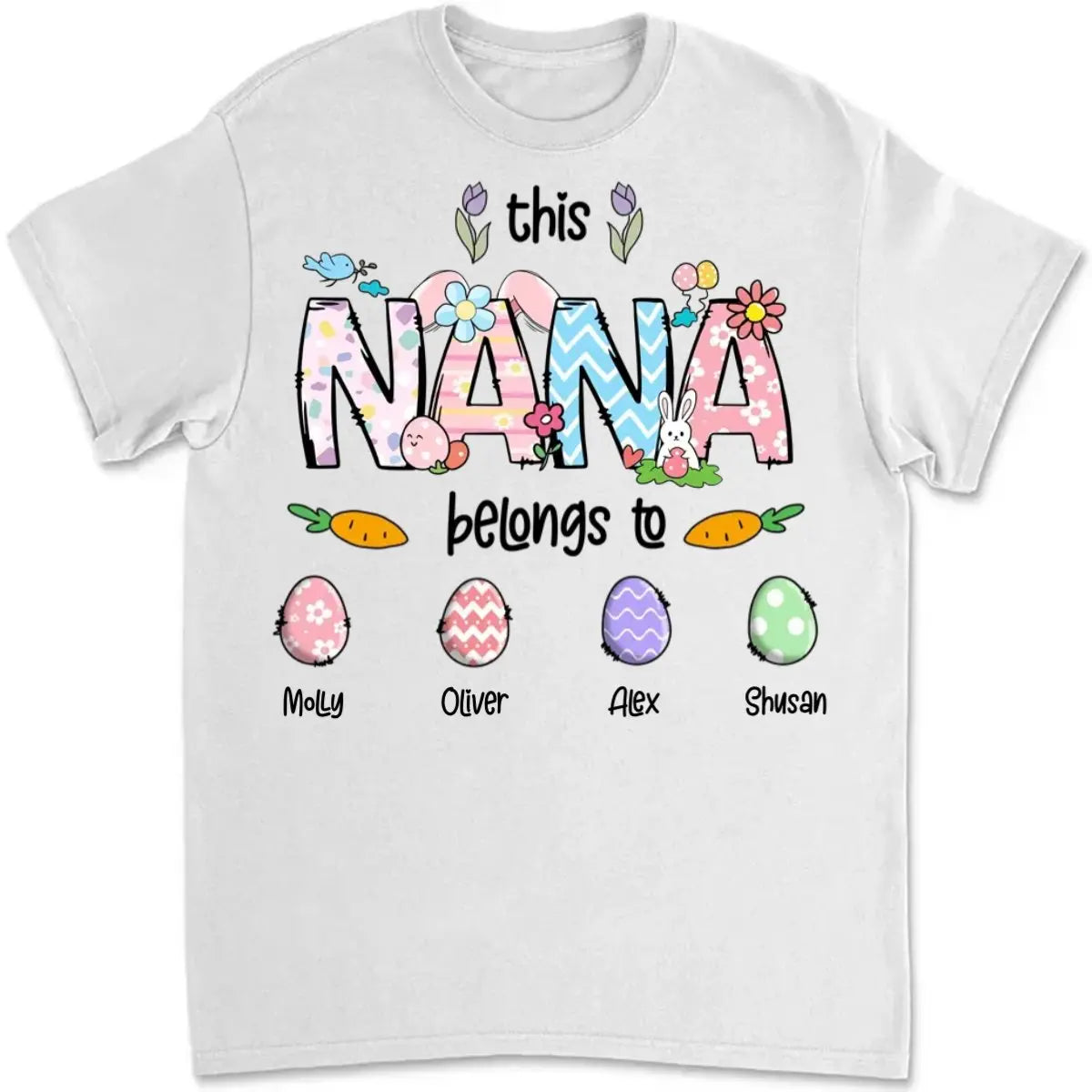 Family - This Nana Belongs To - Personalized Unisex T-shirt, Hoodie, Sweatshirt Shirts & Tops The Next Custom Gift