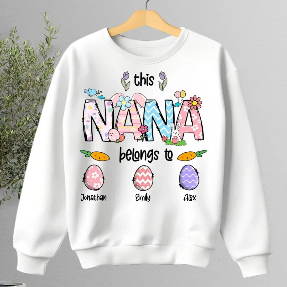 Family - This Nana Belongs To - Personalized Unisex T-shirt, Hoodie, Sweatshirt Shirts & Tops The Next Custom Gift