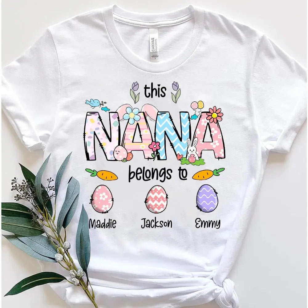 Family - This Nana Belongs To - Personalized Unisex T-shirt, Hoodie, Sweatshirt Shirts & Tops The Next Custom Gift