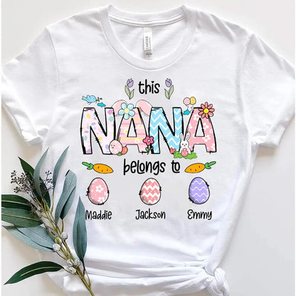 Family - This Nana Belongs To - Personalized Unisex T-shirt, Hoodie, Sweatshirt Shirts & Tops The Next Custom Gift