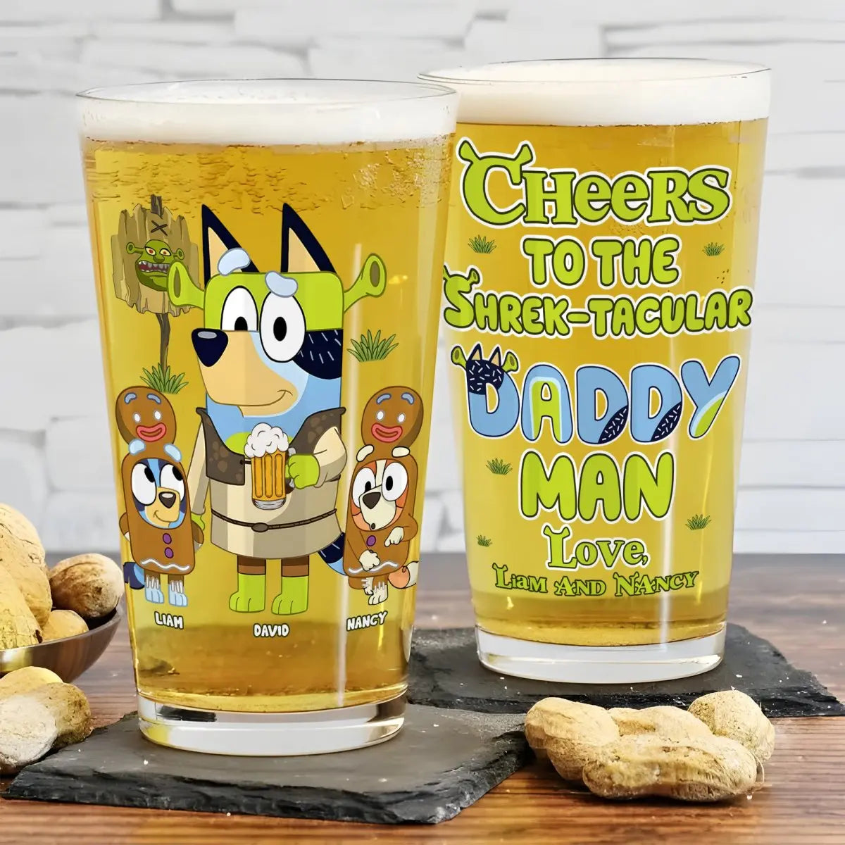 Family - To Dad From The Reasons You Drink - Personalized Beer Glass Beer Glass The Next Custom Gift