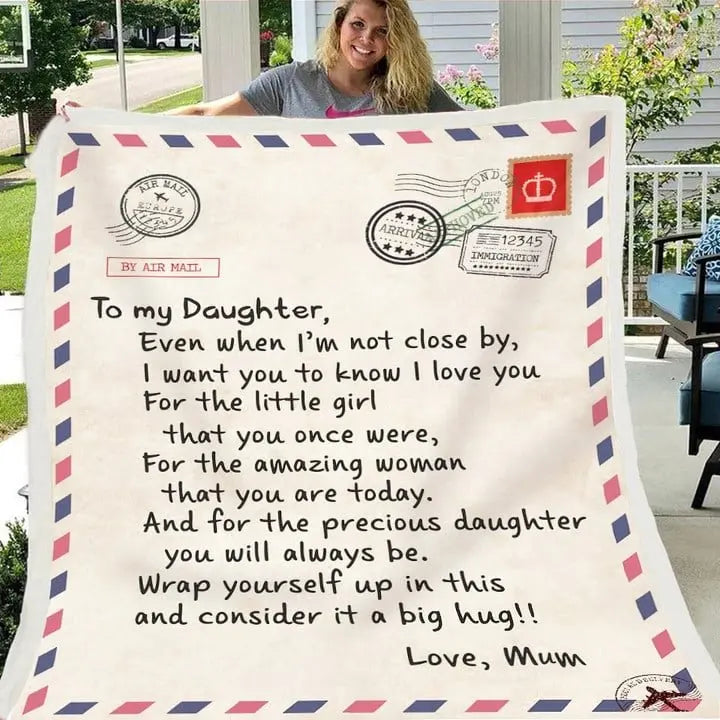 Family - To My Daughter To My Son Letter Blanket - Personalized Blanket Blanket The Next Custom Gift