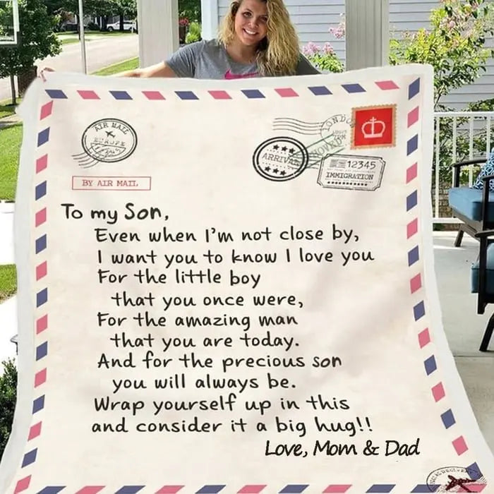 Family - To My Daughter To My Son Letter Blanket - Personalized Blanket Blanket The Next Custom Gift