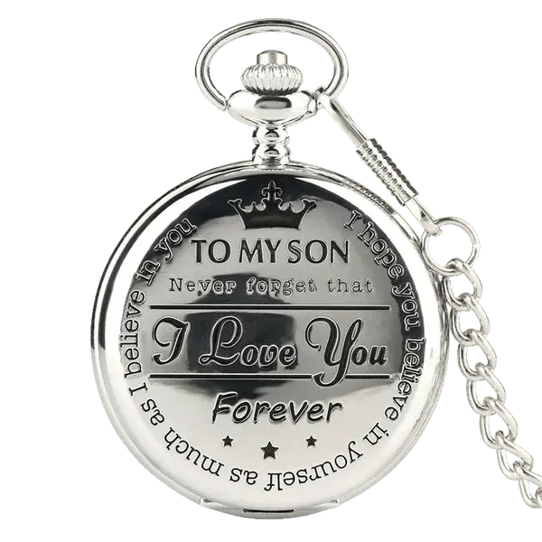 Family - To My Son Quartz Pocket Chain Watch(NV) Tumbler The Next Custom Gift