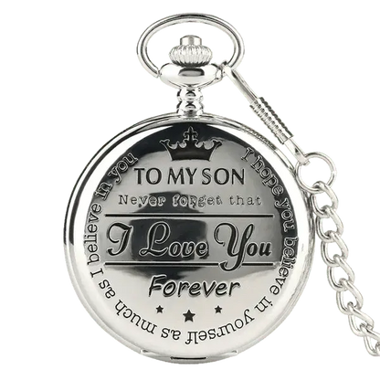 Family - To My Son Quartz Pocket Chain Watch(NV) Tumbler The Next Custom Gift