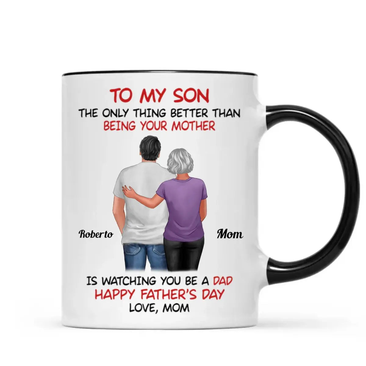 Family - To My Son The Only Thing Better Than Being Your Mother - Personalized Mug (LH) mug The Next Custom Gift