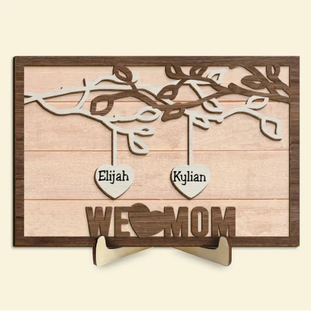 Family - We Love You Mom - Personalized Wooden Plaque - The Next Custom Gift  Wooden Plaque
