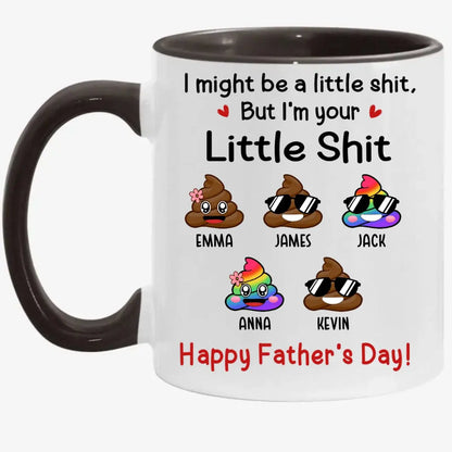 Family - We Might Be Little Shits - Personalized Accent Mug accent mug The Next Custom Gift