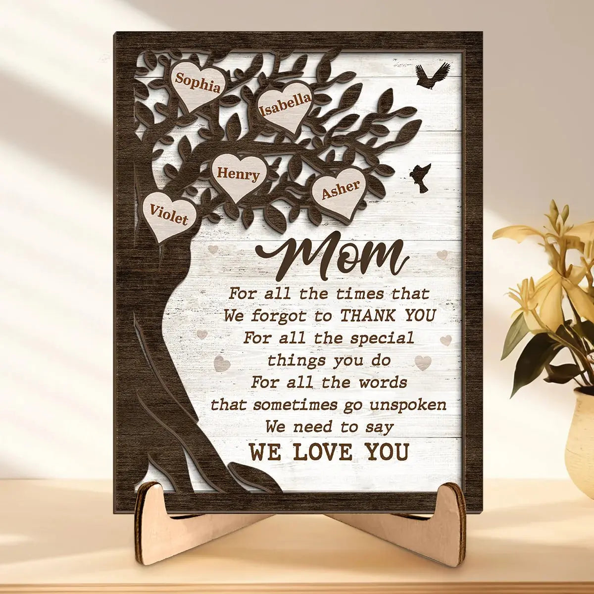 Family - We Need To Say We Love You - Personalized Wooden Plaque(NV) Wooden Plaque The Next Custom Gift