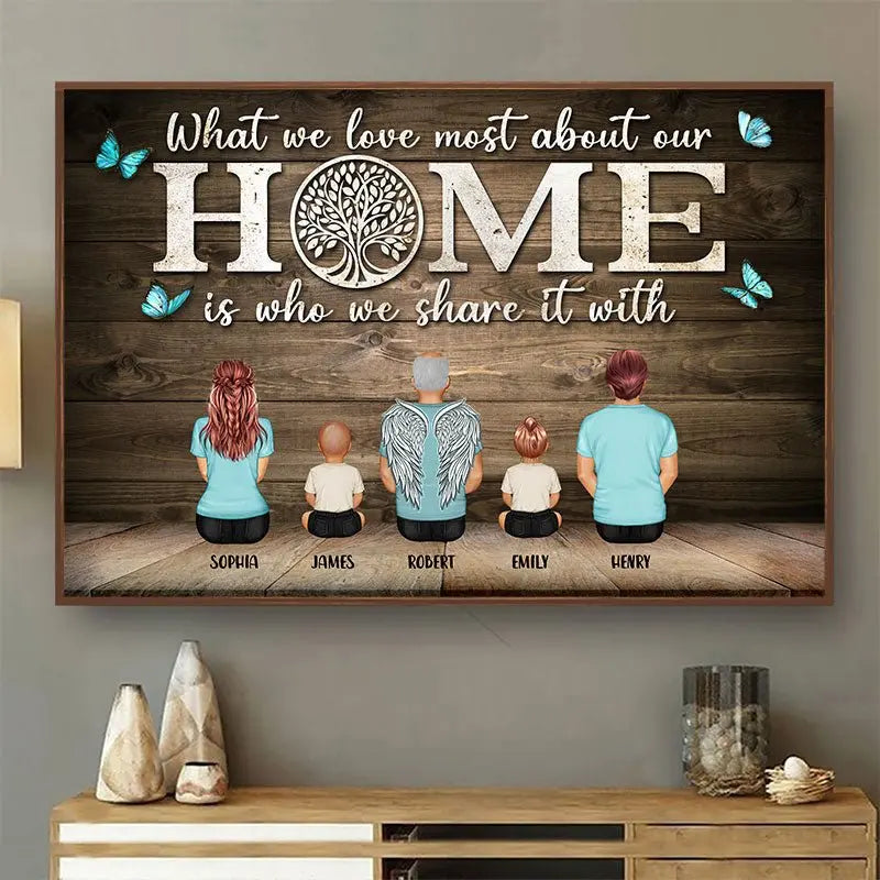 Family - What We Love Most About Our Home - Personalized Poster Poster The Next Custom Gift