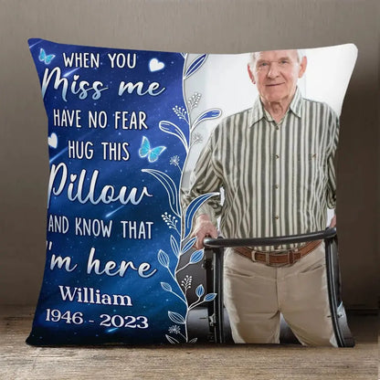 Family - When You Miss Me Hug - Personalized Pillow(BU) Pillow The Next Custom Gift