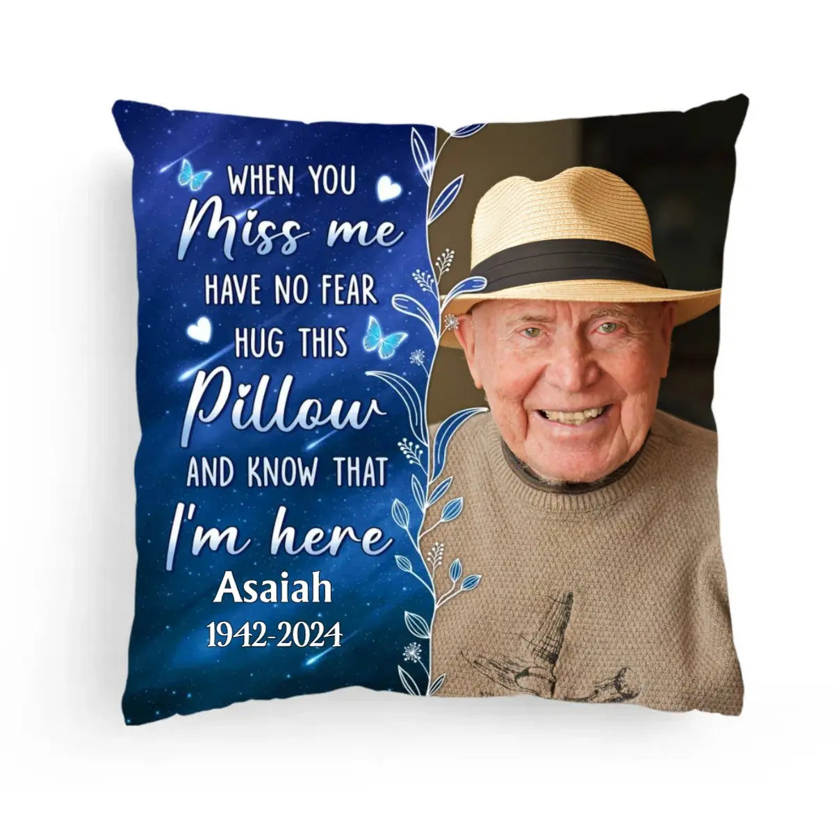 Family - When You Miss Me Hug - Personalized Pillow(BU) Pillow The Next Custom Gift