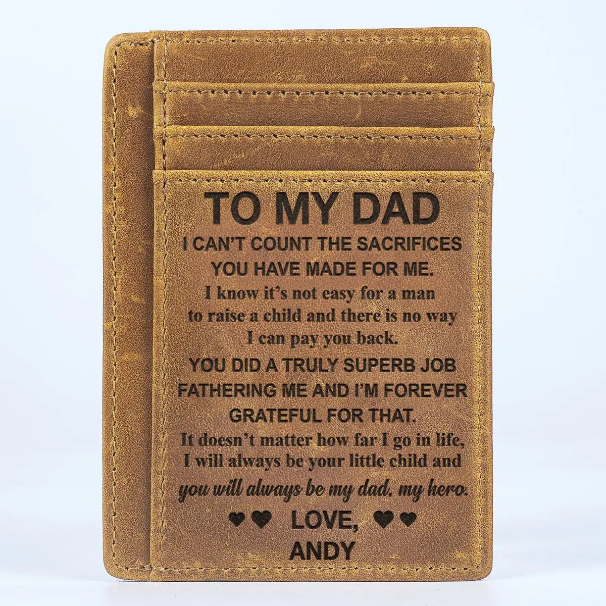 Family - You Did A Truly Superb Job - Personalized Card Wallet (LH) Card Wallet The Next Custom Gift