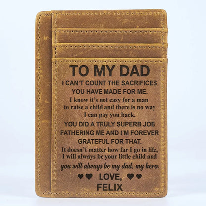 Family - You Did A Truly Superb Job - Personalized Card Wallet (LH) Card Wallet The Next Custom Gift