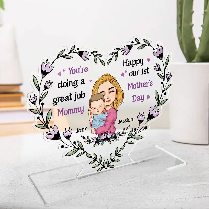 Family - You're Doing A Great Job Mommy - Personalized Acrylic Plaque Plaque The Next Custom Gift