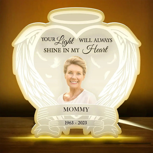 Family - Your Light Will Always Shine In My Heart - Personalized Photo Light Box (HJ) - The Next Custom Gift  Frame Light Box