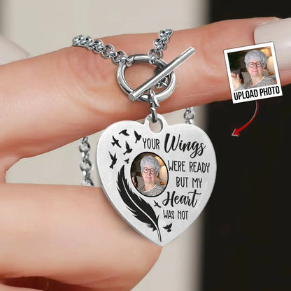 Family - Your Wings Were Ready - Personalized Heart Bracelet (AB) Bracelets The Next Custom Gift