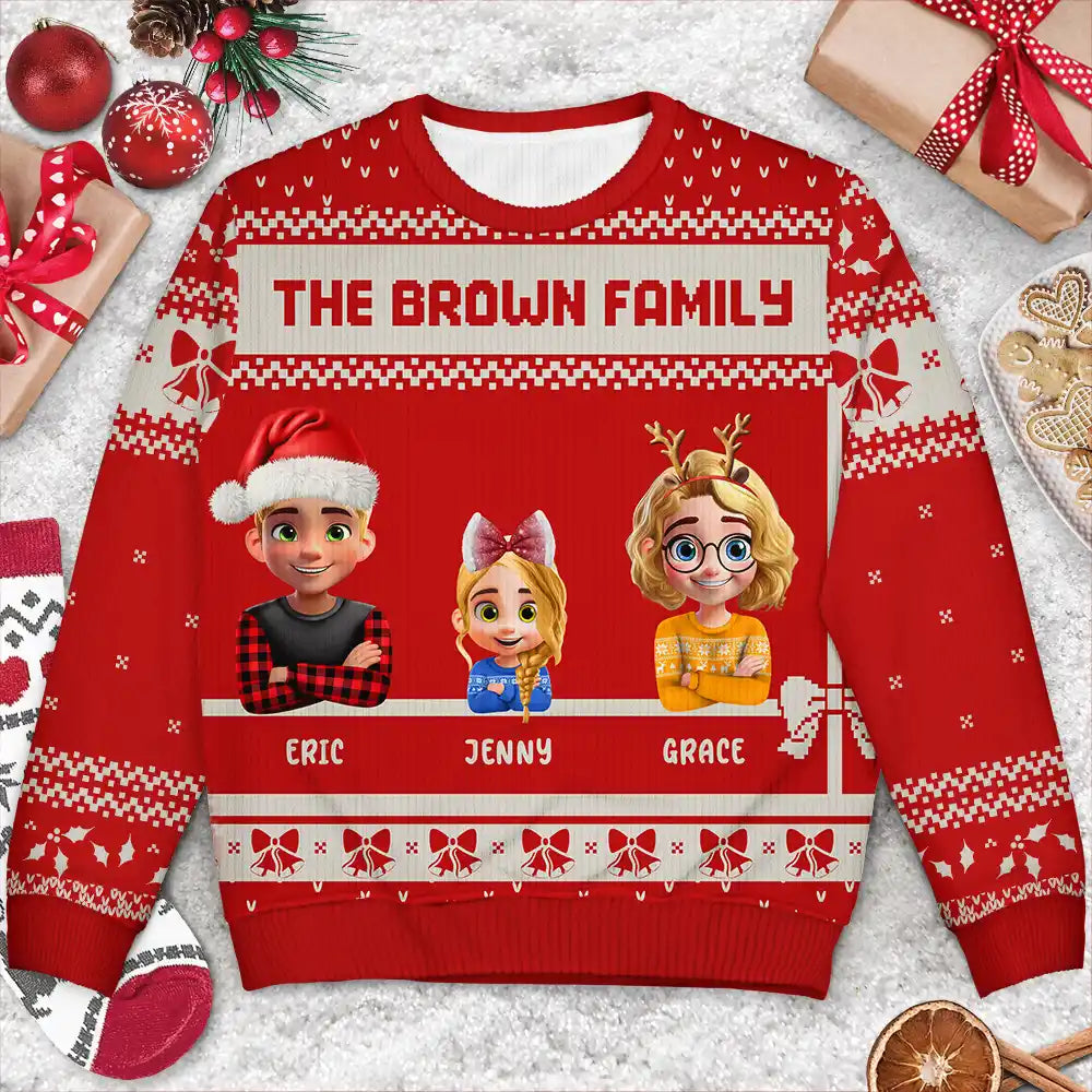 Family Is The Greatest Gift - Personalized Unisex Ugly Sweater