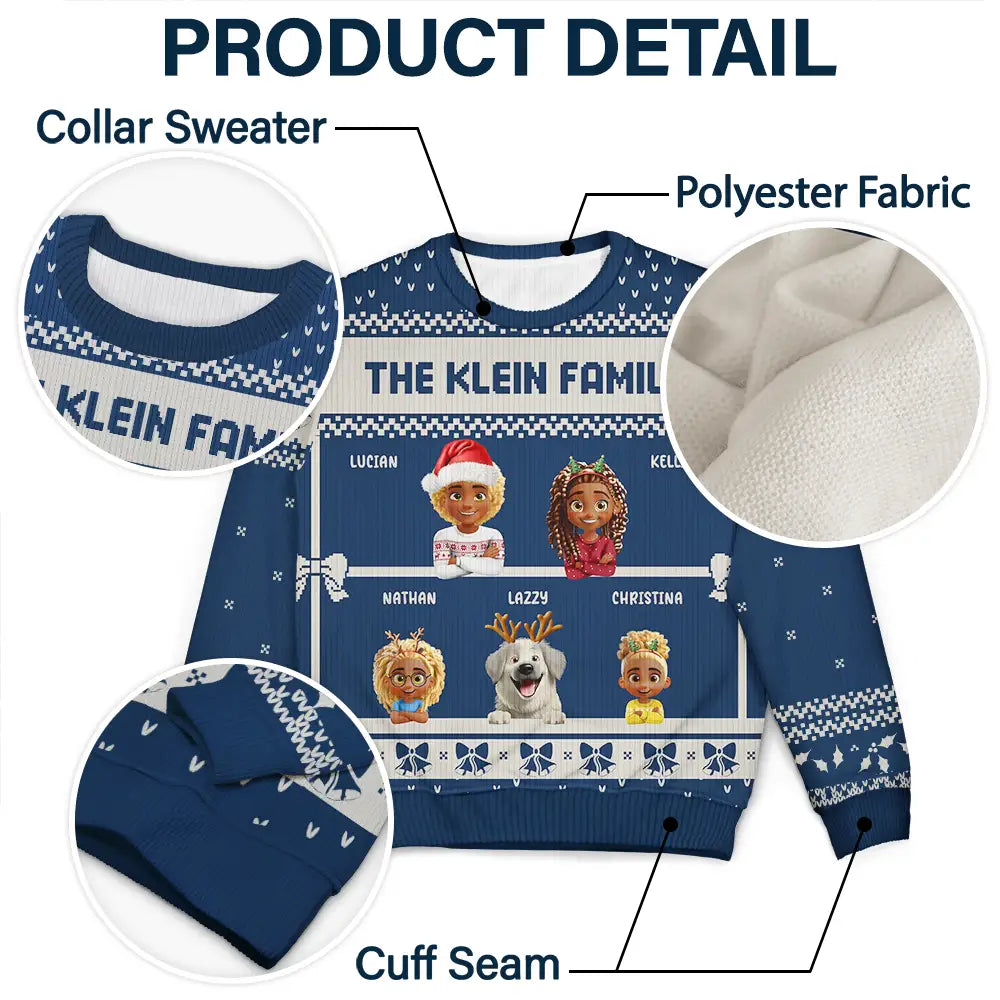 Family Is The Greatest Gift - Personalized Unisex Ugly Sweater