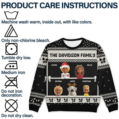 Family Is The Greatest Gift - Personalized Unisex Ugly Sweater