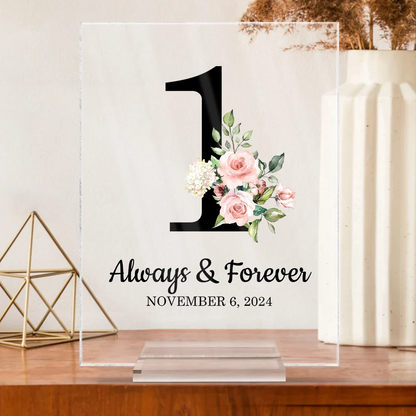 Family Love Keepsake - Personalized Vertical Rectangle Acrylic Plaque