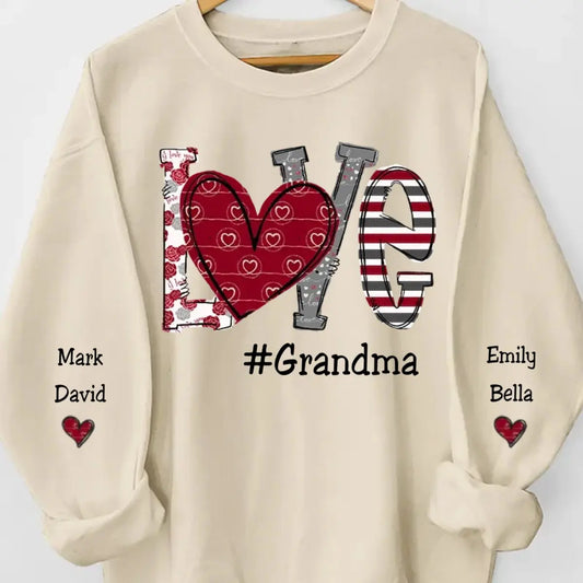 Famiy - First My Grandma Forever My Friend - Personalized Sweatshirt - The Next Custom Gift  Sweatshirt