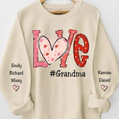 Famiy - First My Grandma Forever My Friend - Personalized Sweatshirt - The Next Custom Gift  Sweatshirt