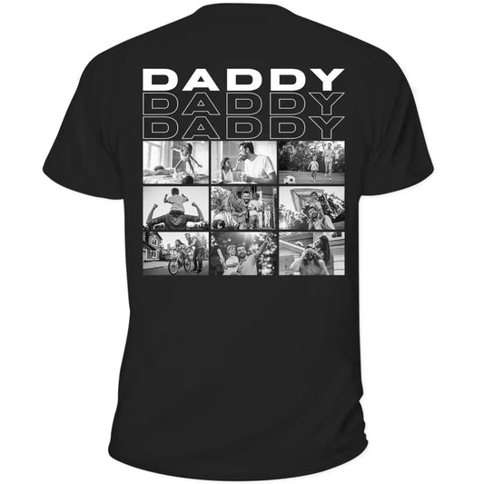 Father - Custom Photo B&W - Personalized Unisex T-Shirt, Hoodie, Sweatshirt (HJ)