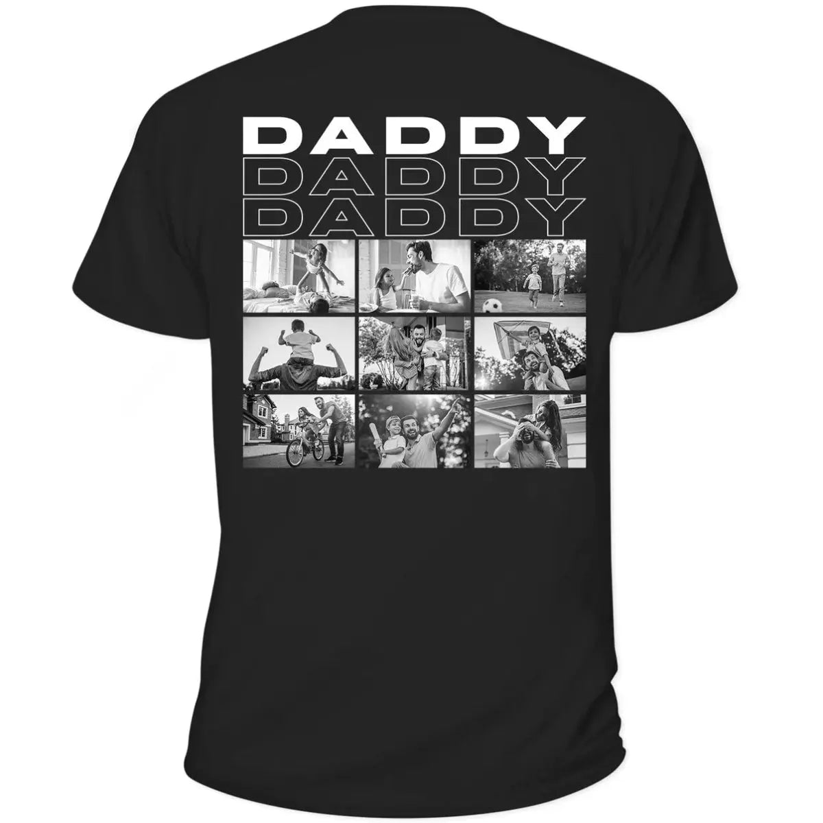 Father - Custom Photo B&W - Personalized Unisex T-Shirt, Hoodie, Sweatshirt (HJ) Shirts & Tops The Next Custom Gift