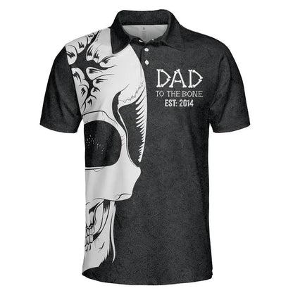 Father - Dad To The Bone - Personalized  Polo Shirt Polo Shirt The Next Custom Gift